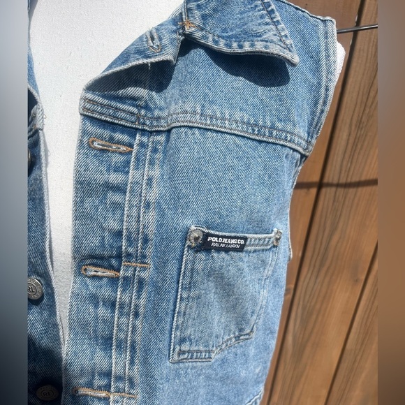 Ralph Lauren Polo Denim Vest - Picture 6 of 8